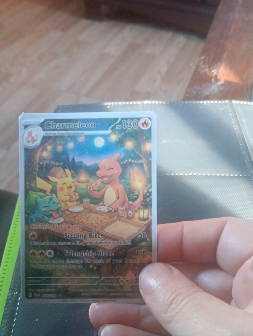 Charmeleon Holo Trading Card - Orange